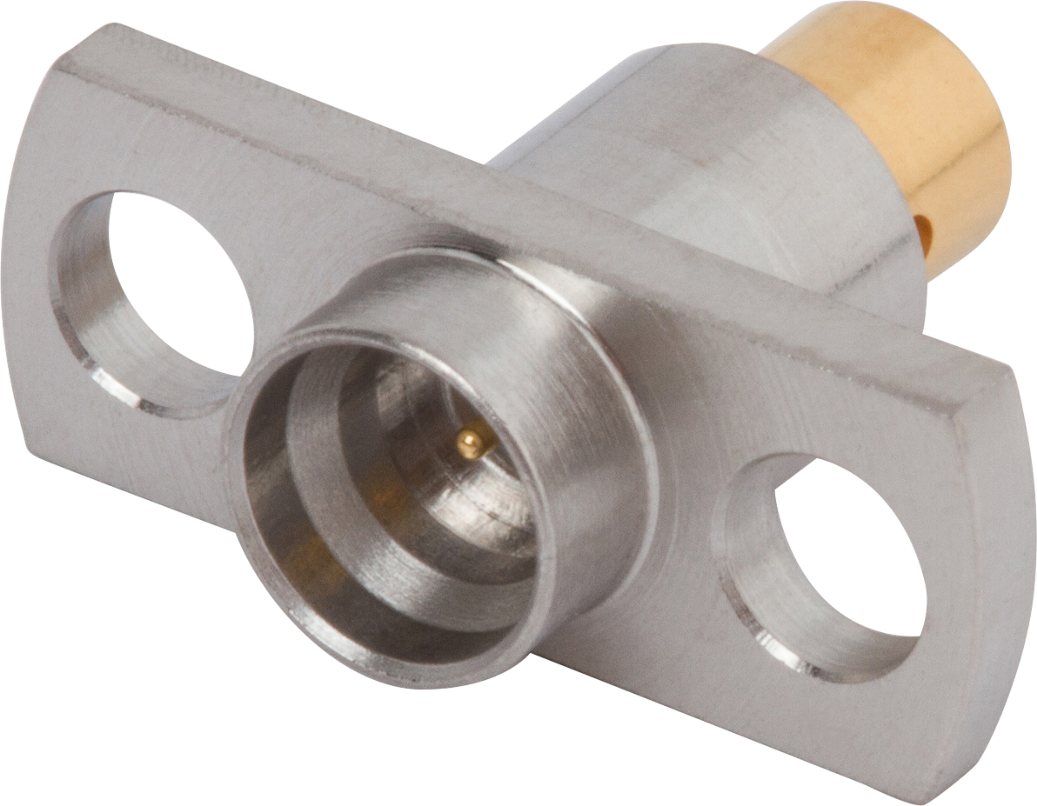 SMP Male Flange Mount Connector, 2 Hole, for .047 Cable, LD, SF1211-6021
