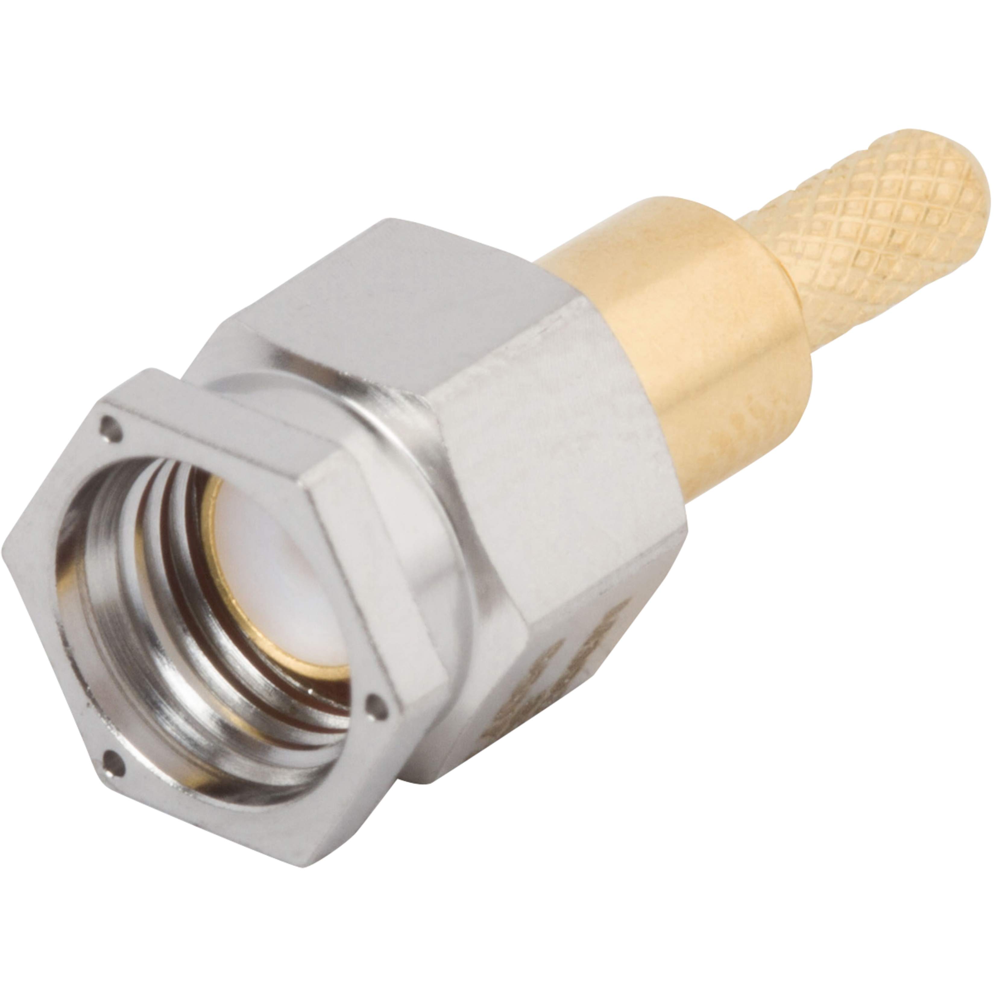 SMA Male Cable Connector, Lockwire Holes, for RG-174 Cable, M39012/55-3007