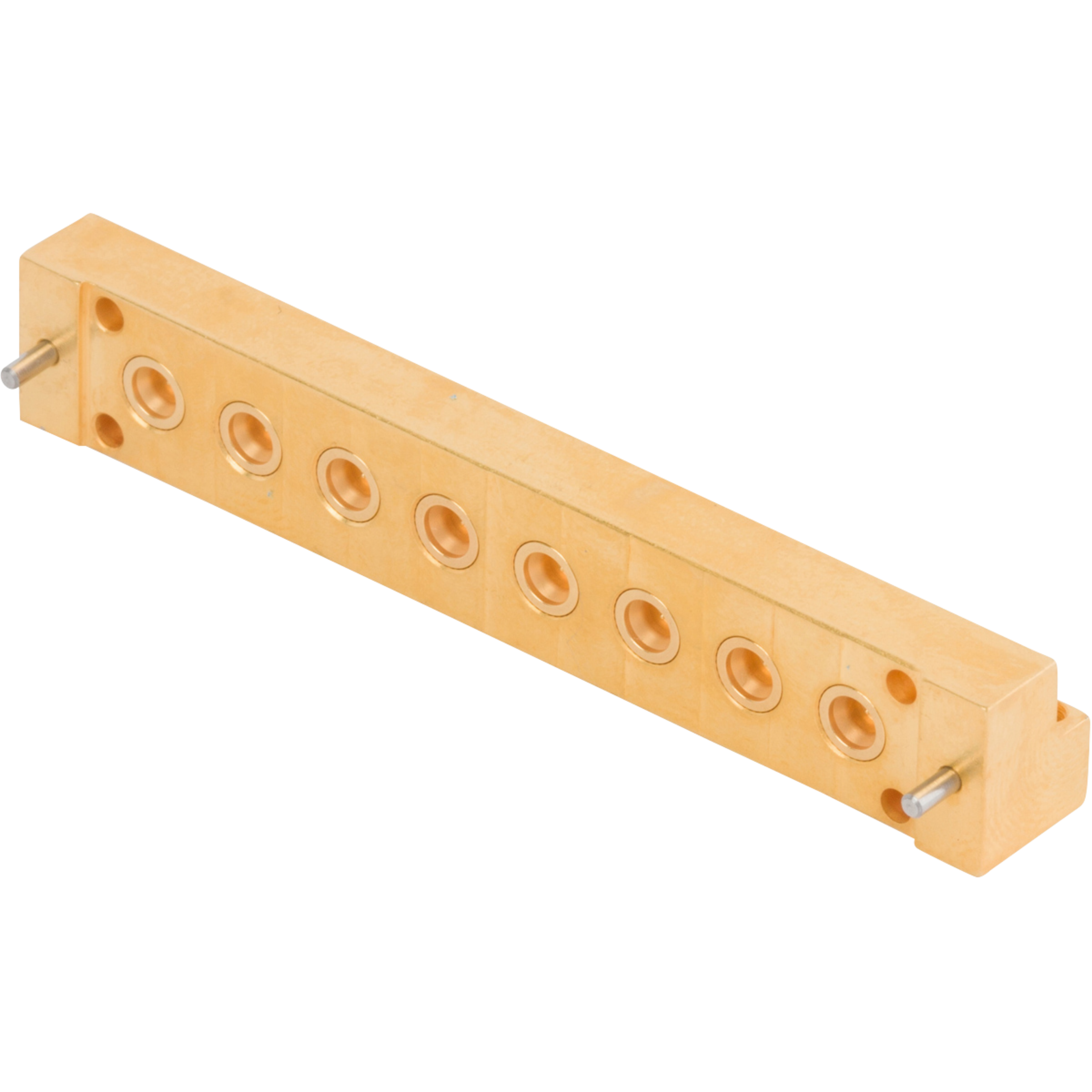 SMPM Male PCB Edge Launch Connector, 8 Port, CM, 3211-60180