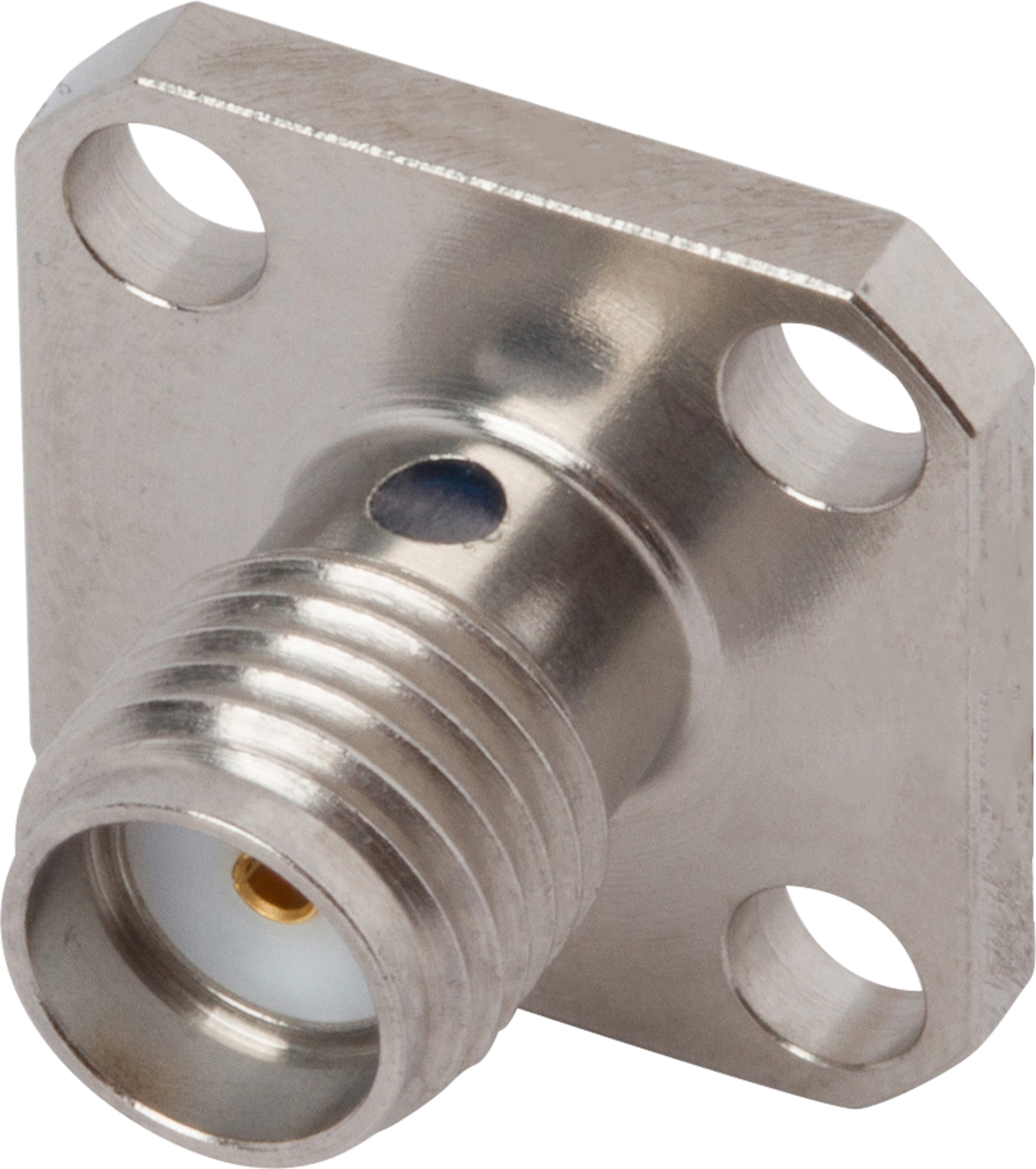 SMA Female Flange Mount Connector, 4 Hole (Solder Pot), SF2950-6081