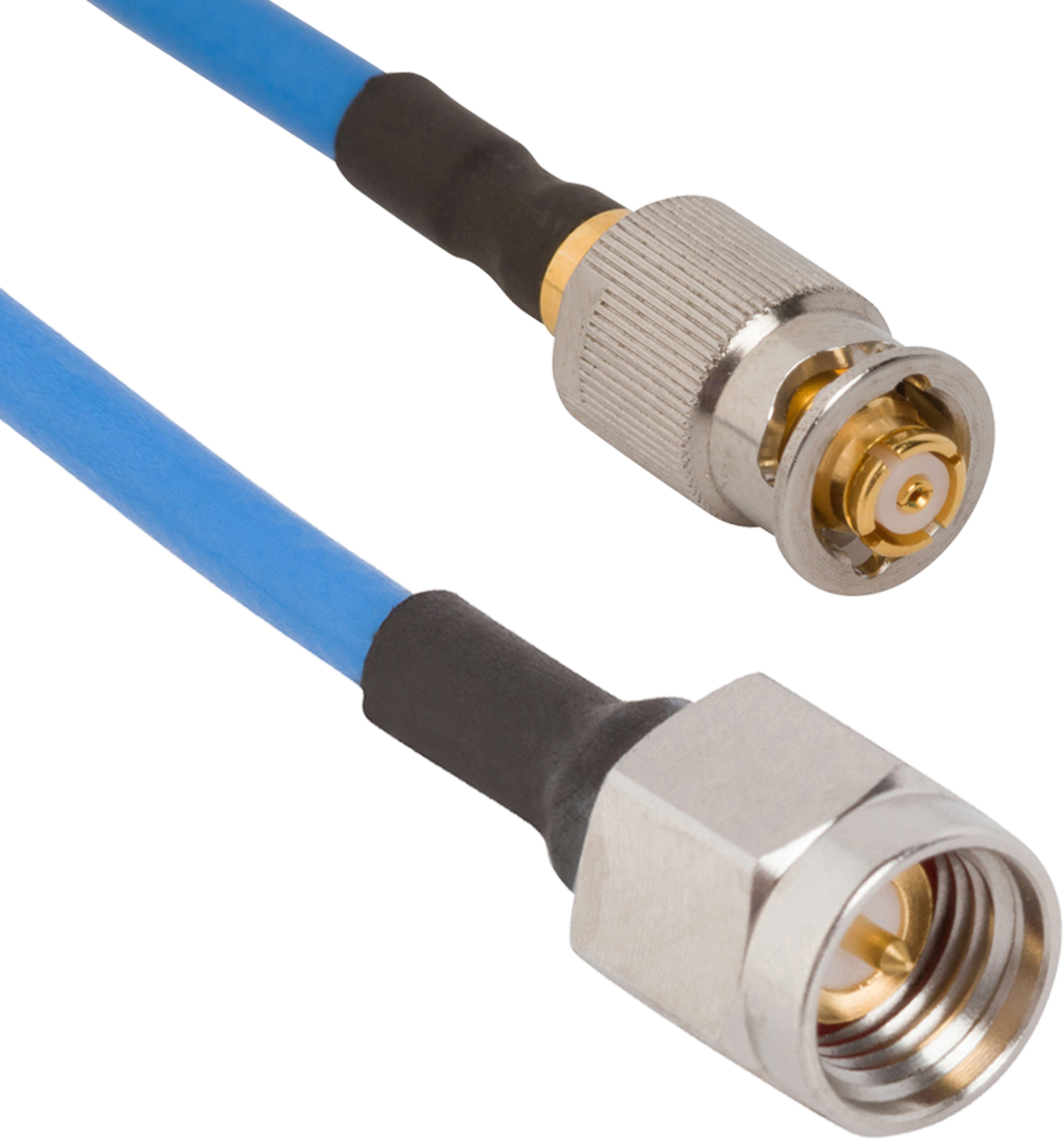 SMP Female QB  to SMA Male 12" Cable Assembly for .085 Cable, 7012-1084