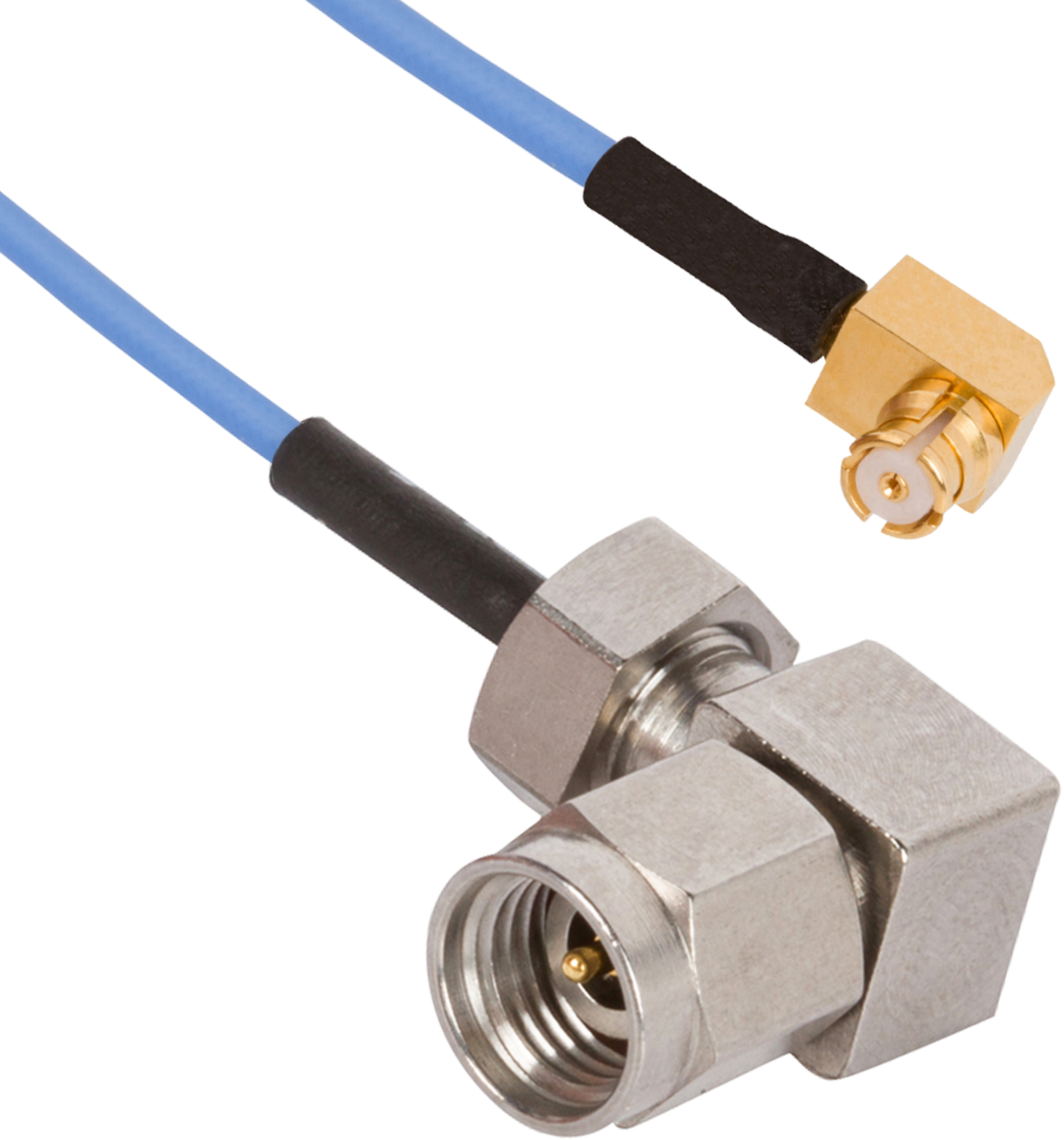 2.92mm Male R/A to SMP Female R/A 12" Cable Assembly for .047 Cable, 7015-0993