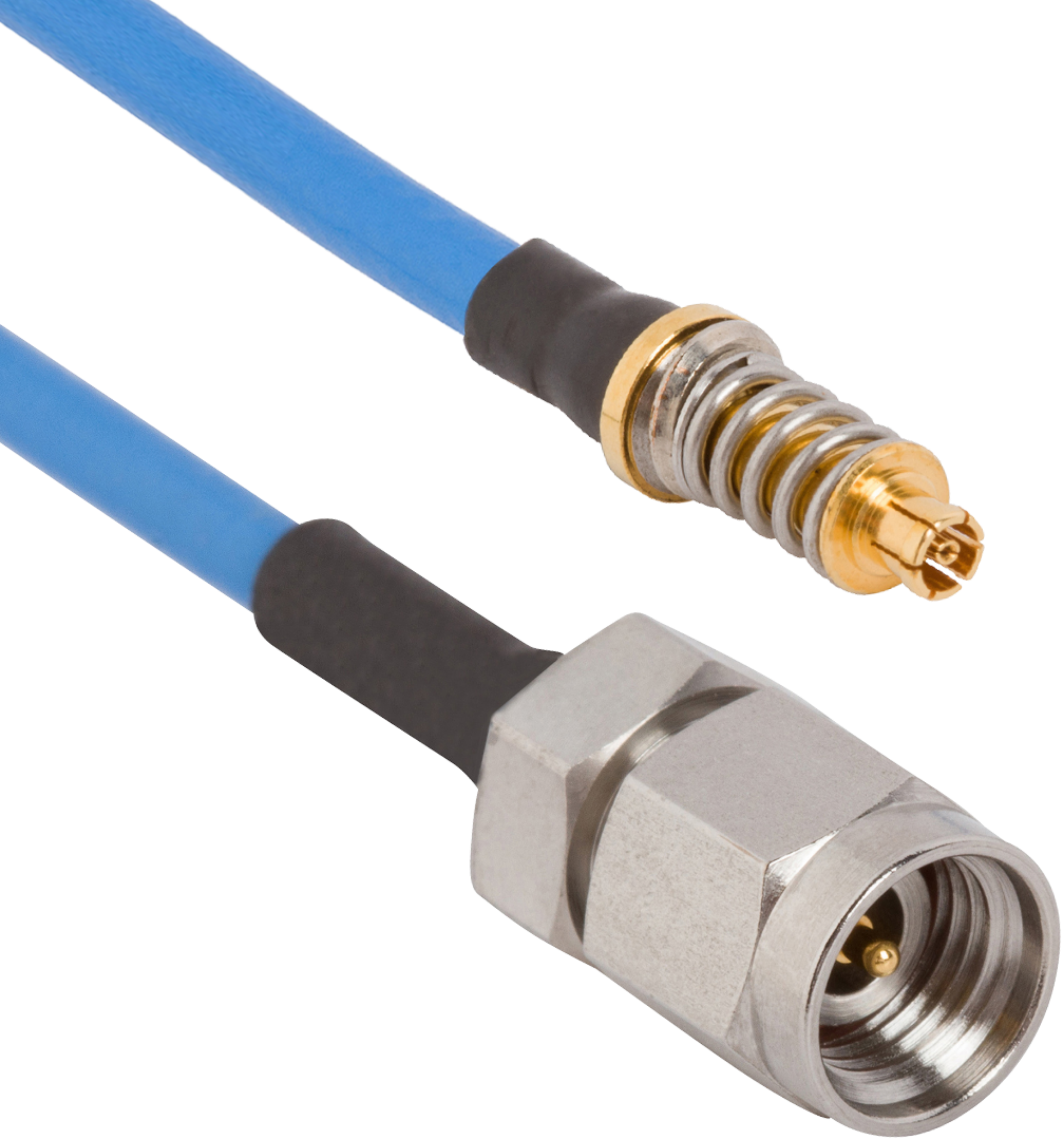 SMPM Female VITA 67.1/67.2 to 2.92mm Male 12" Cable Assembly for .085 Cable, 7032-7163