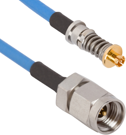 Picture of SMPM Female VITA 67.3 to 2.92mm Male 12" Cable Assembly for .085 Cable