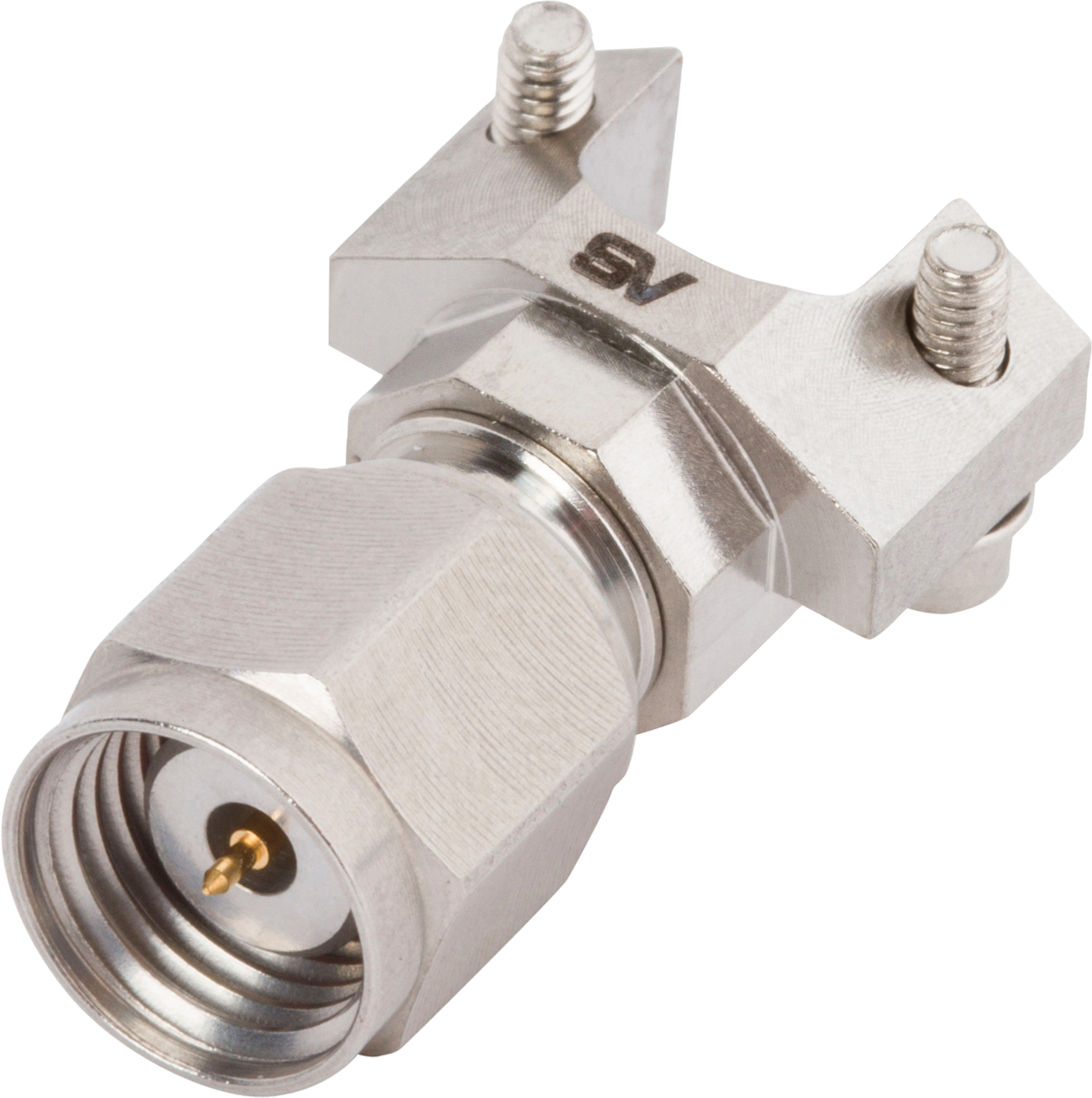 1.85mm Male Solderless PCB Edge Launch Connector, 2 Hole, SF3311-60012