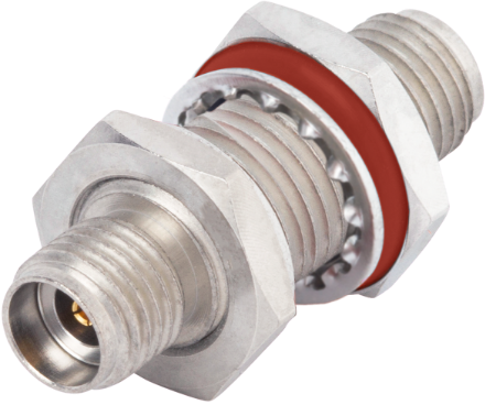 2.92 Female to SMA Female Bulkhead Hermetic Adapter - 1115-6141
