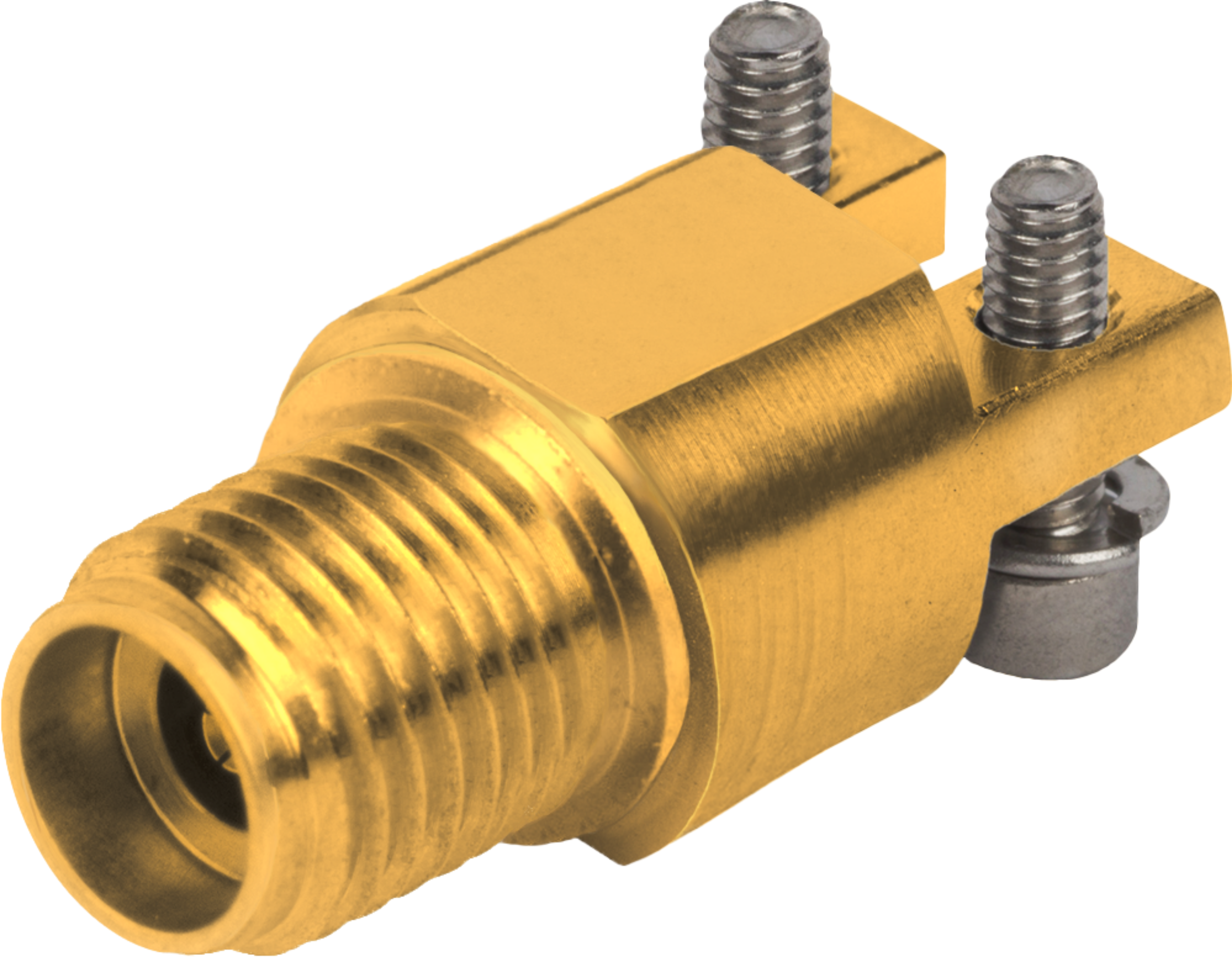 TraceGuard 2.92mm Female PCB Edge Launch Connector, 2 Hole