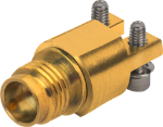 	2.4mm Female PCB Edge Launch Connector, 2 Hole, Torque Resistant, 1621-60092