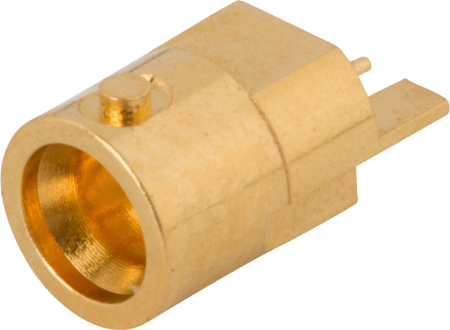 SMPM Male PCB QB Edge Launch Plus Connector, SB, 3211-60492