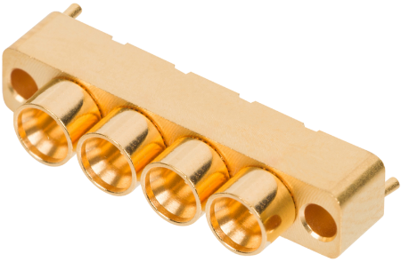 SMPM-XT Male PCB Surface Mount Connector, 4 Port, SB, 9311-60348
