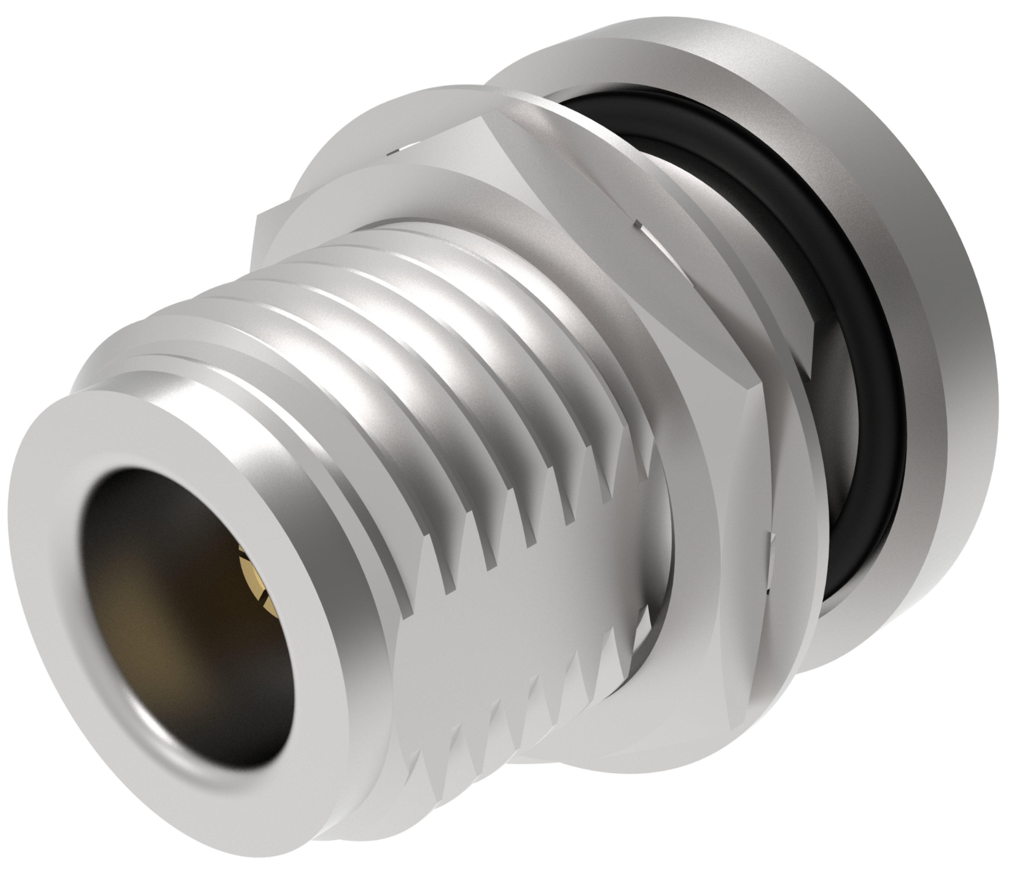 Type N Female Bulkhead Connector for .141 Cable, 5021-00027